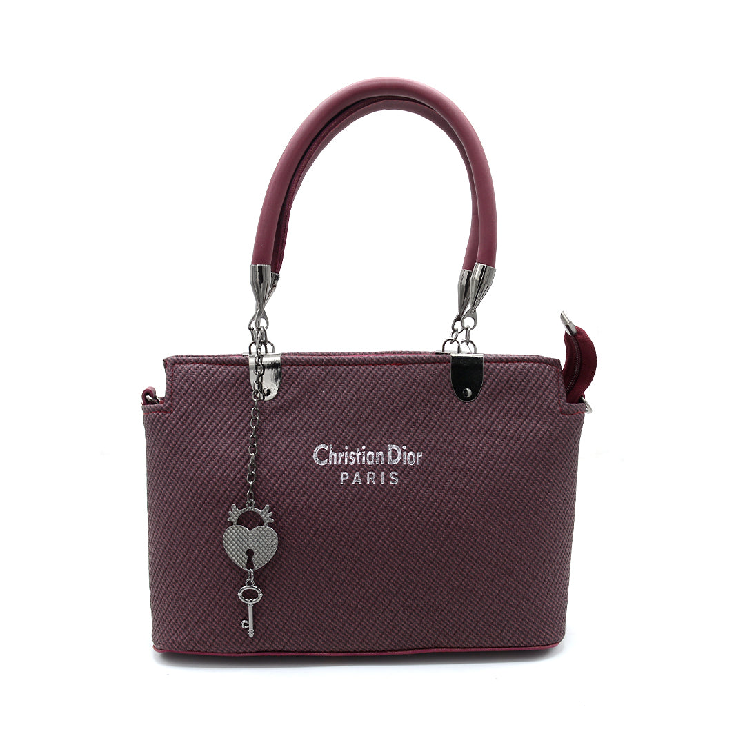 Ivory Luxe Textured Handbag