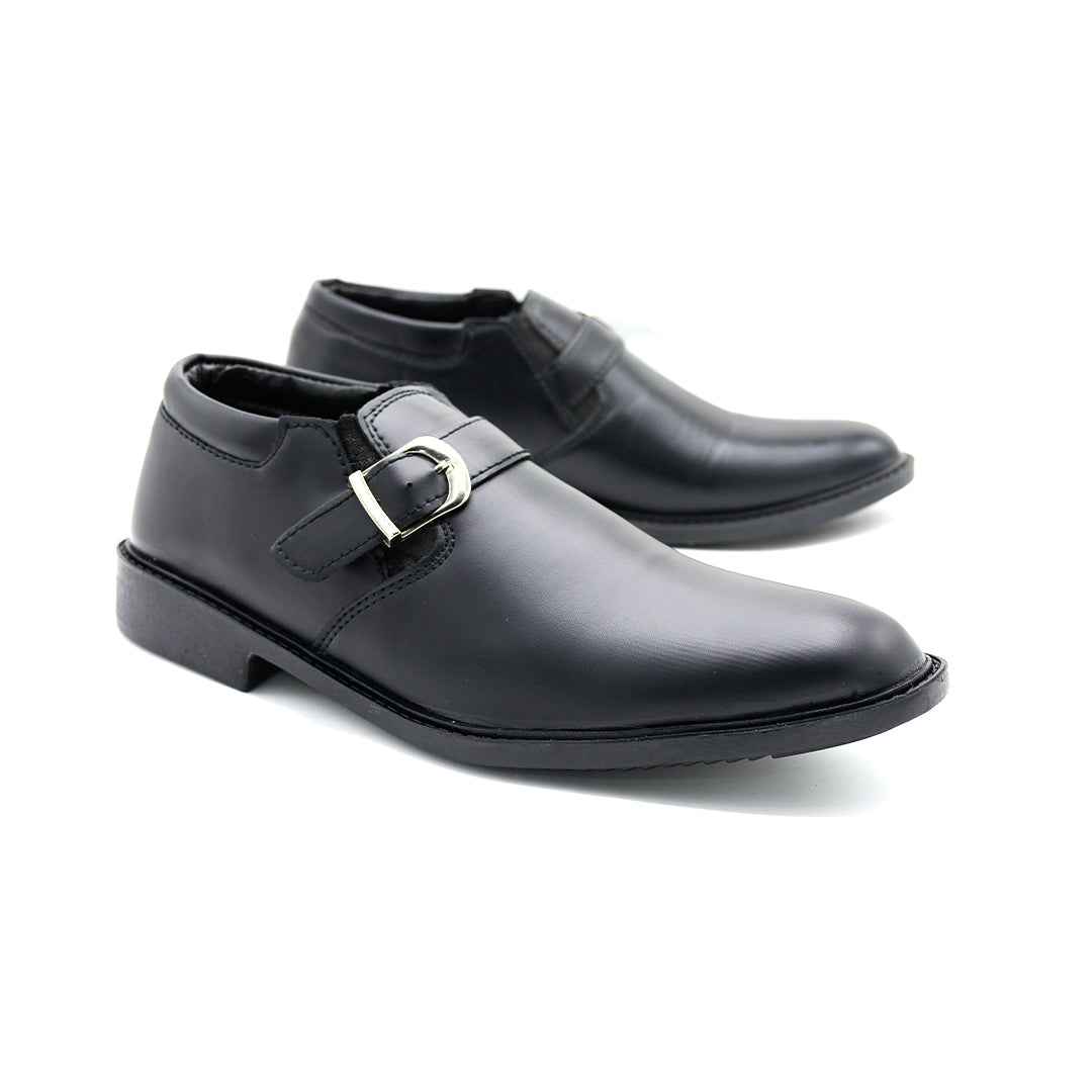 Black Buckle Strap Formal Shoe