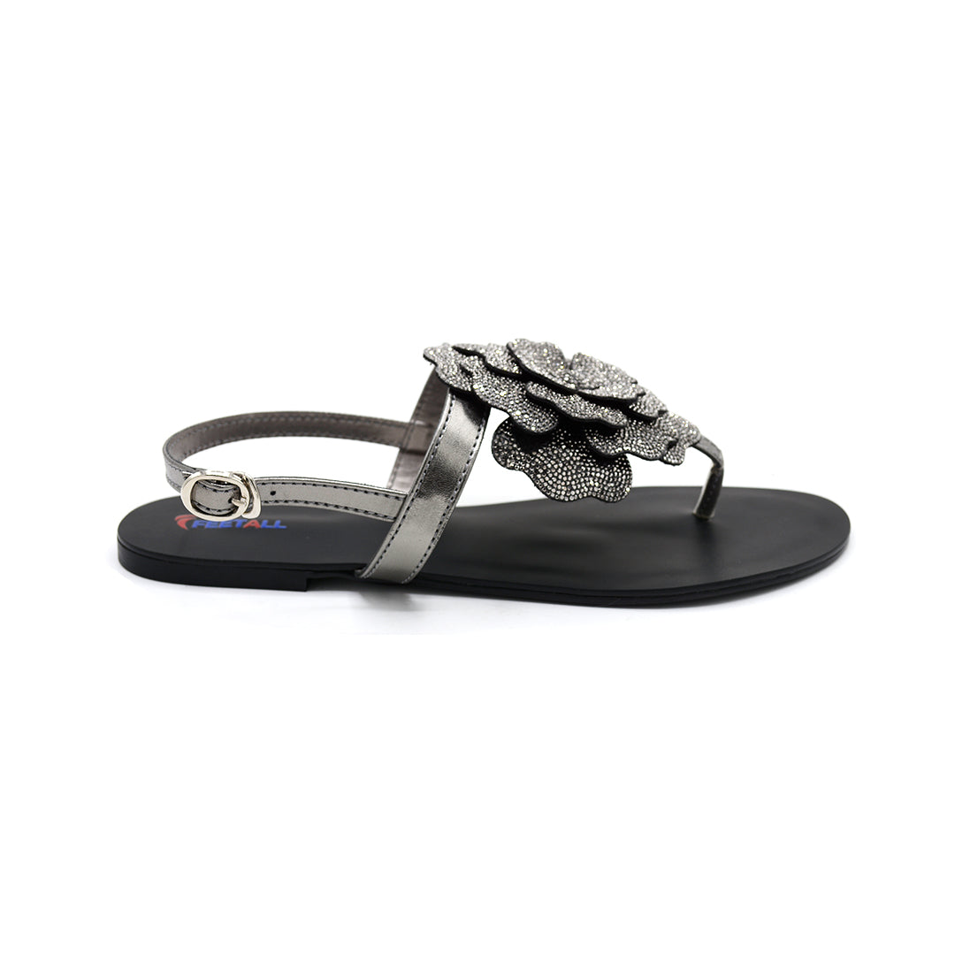 Aurora Crystal Floral Slingback Sandal