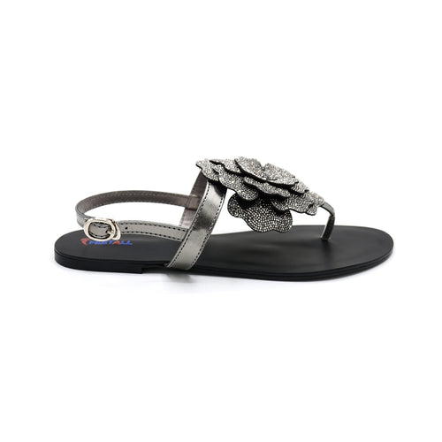 Aurora Crystal Floral Slingback Sandal