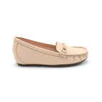 Beige Gold Bit Loafers