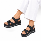Velcro Strap Comfort Platform Sandals