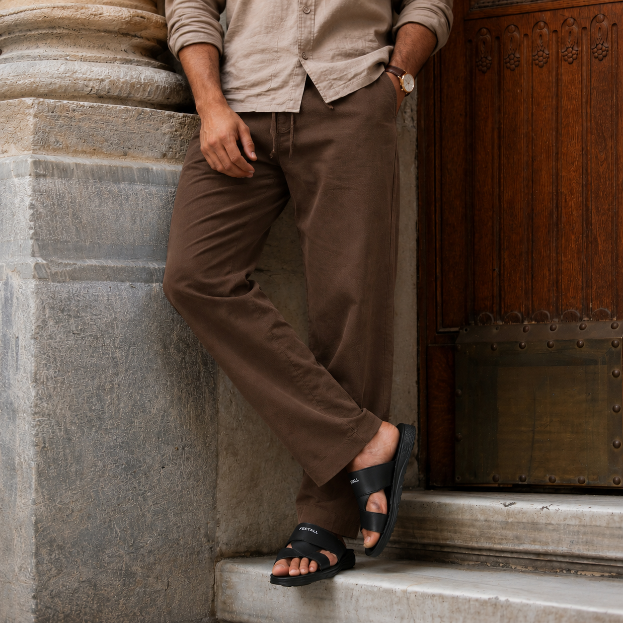 Men's Signature Cross-Strap Slides