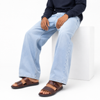 Men’s Textured Dual-Strap Slides