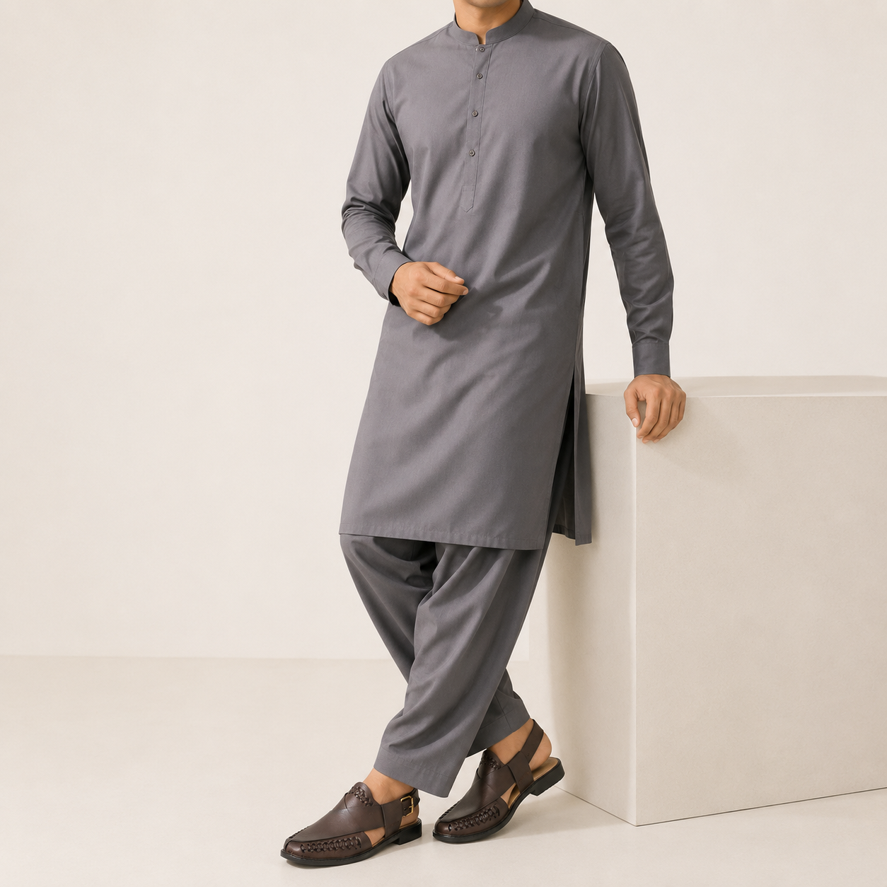 Men's Premium Brown Peshawari Sandals