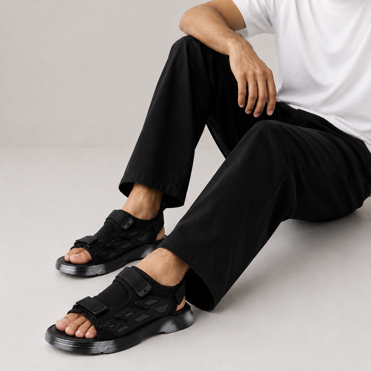 Sporty Grip Adjustable Strap Sandals