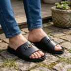 Elegant Black Casual Slide