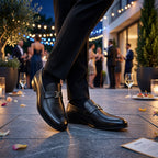 Classic Black Leather Loafers