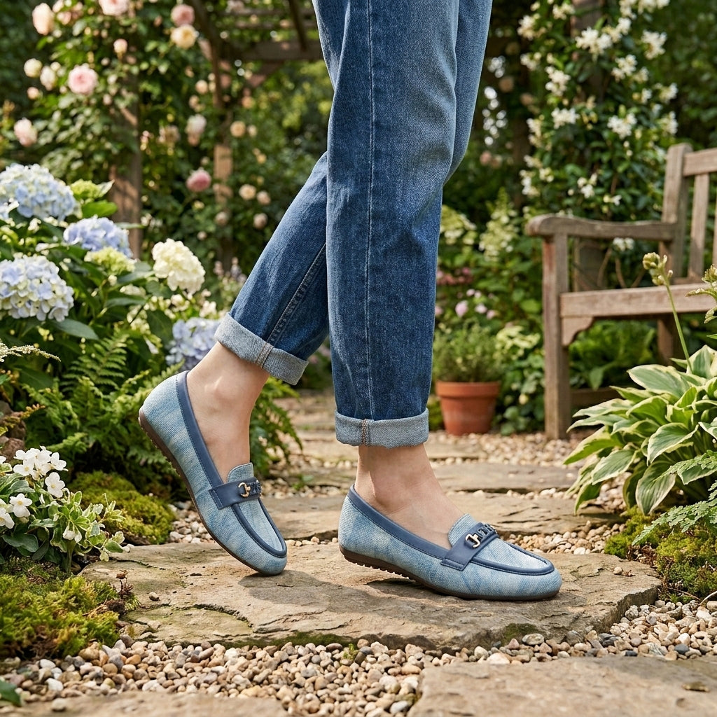 Chain Embellished Moccasins