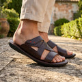 Cross-Strap Comfort Slides