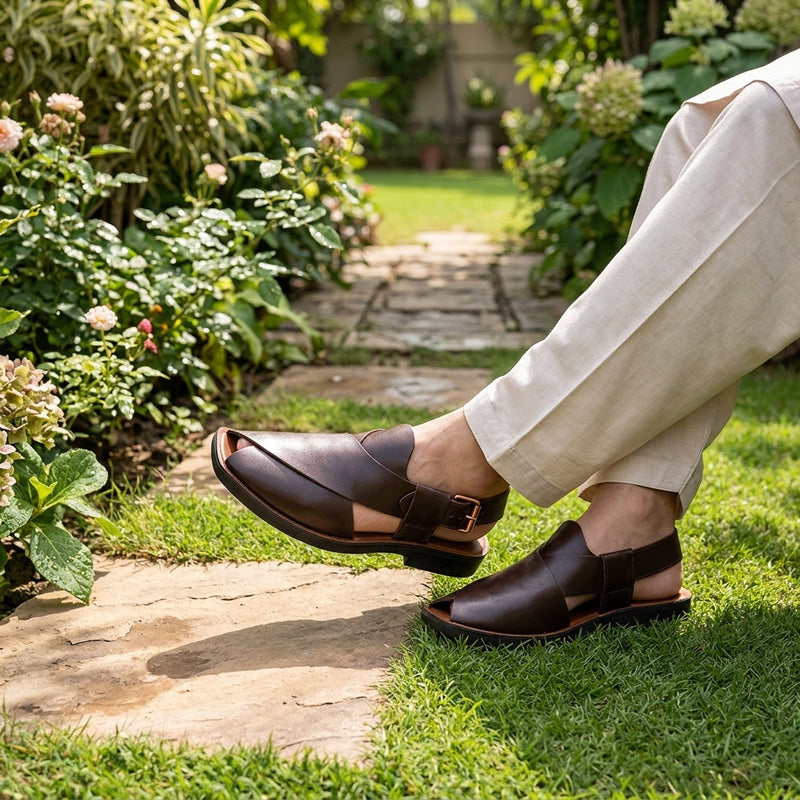 Classic Brown Peshawari Sandal