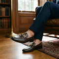 Premium Brown Formal Shoes with Gold Buckle