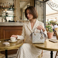 Crystal Luxe Mini Top-Handle Bag