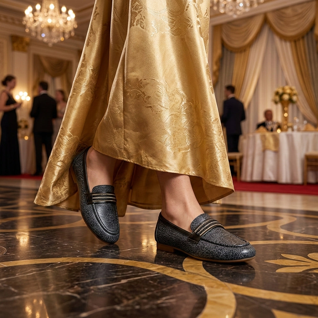 Classic Textured Loafers