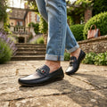 Black Bit Loafers