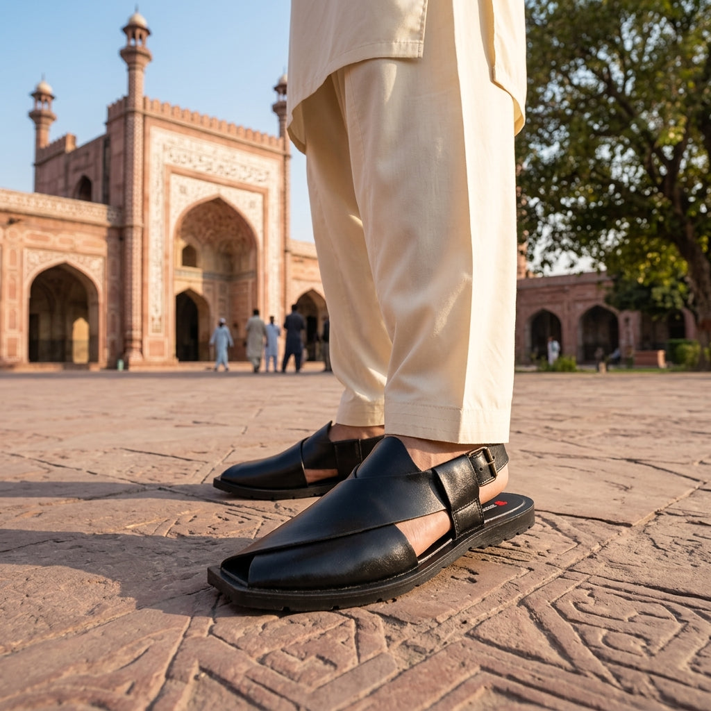 Classic Black Peshawari Sandal