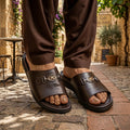 Elegant Brown Casual Slide