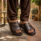 Elegant Brown Casual Slide