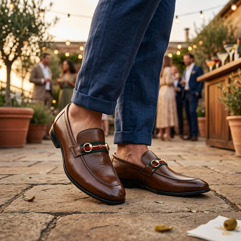Bold Stride Brown Loafers