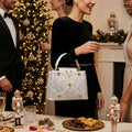 Crystal Embellished Mini Top Handle Bag