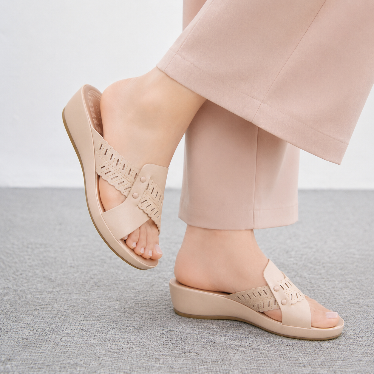 Elara Laser-Cut Comfort Wedge