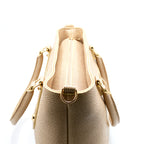 Golden Grace Textured Tote Bag