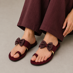 Beaded Strap Toe-Ring Flat