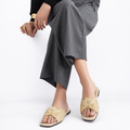 Crystal Embellished Flat Slides