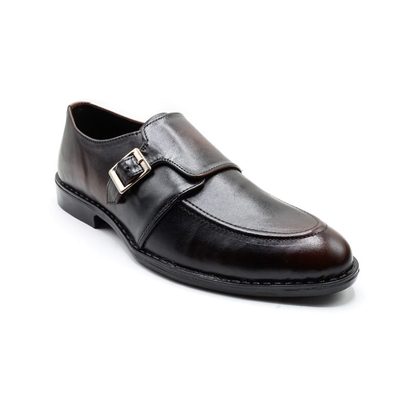 Buckle Monk Strap Pure Leather Shoes