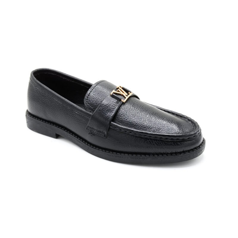 Luxe Black LV Loafer
