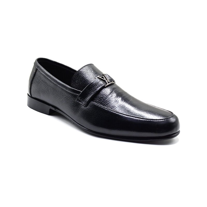 Classic Black Leather Loafers for Men