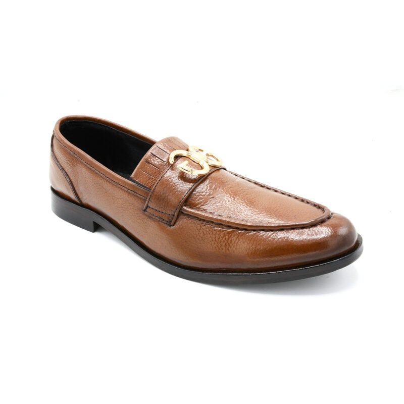 Chestnut Classic Leather Loafers
